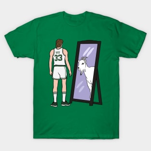 Larry Bird Mirror GOAT T-Shirt